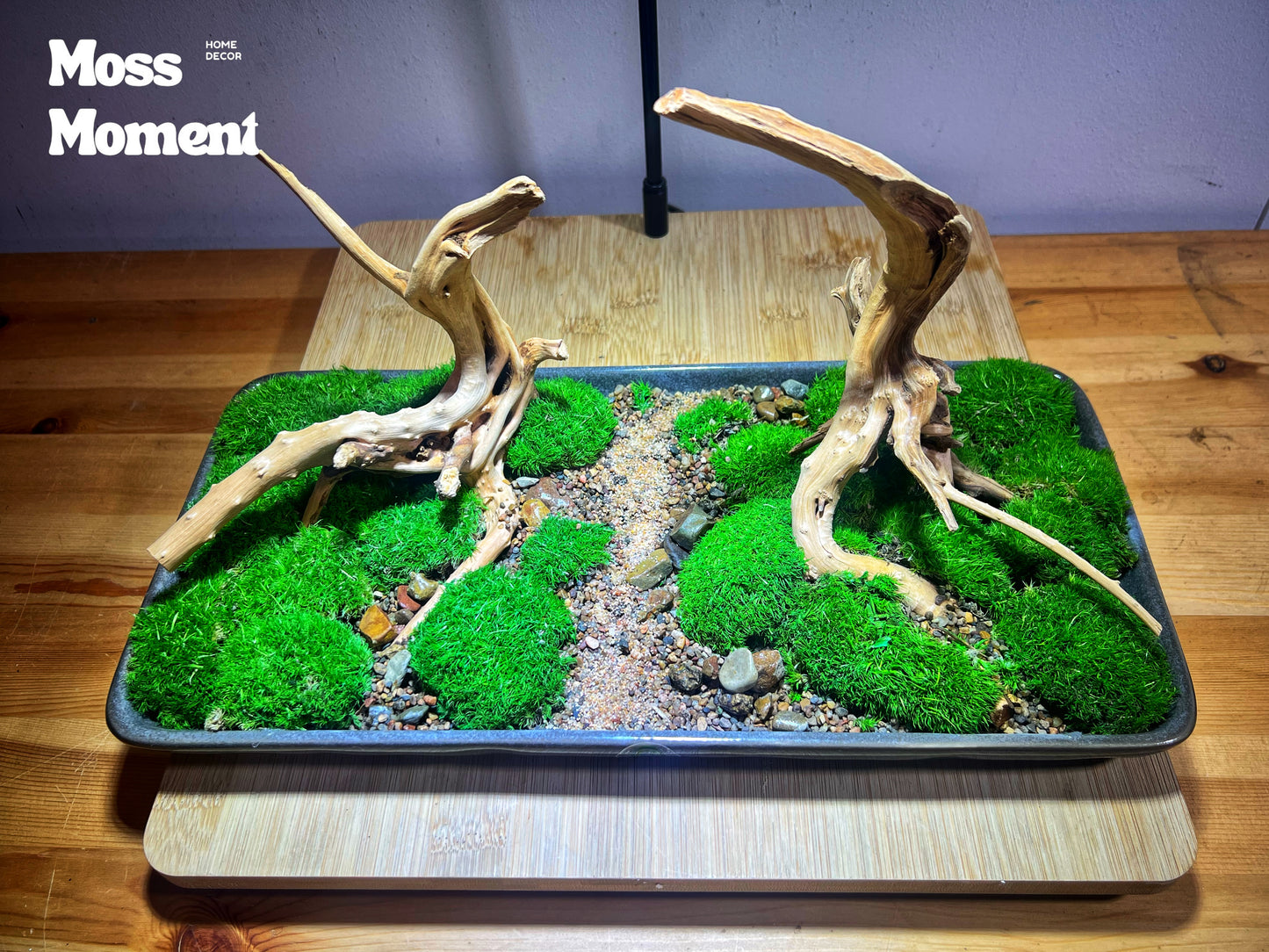 Double tree riverbank 33x16